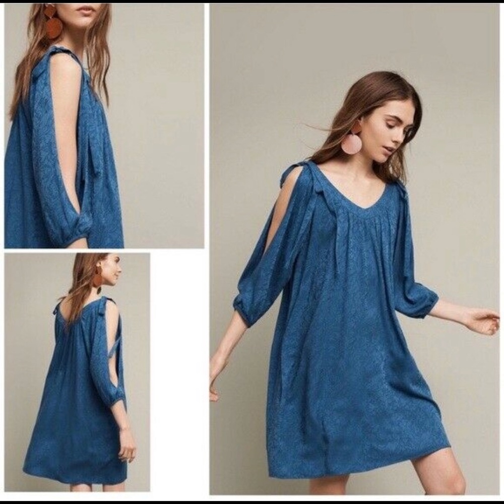 Anthropologie Holding Horses Leyton Blue Dress